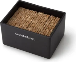 Continenta | Vorratsdose Knäckebrot Keramik Schwarz -Küchenbedarf Laden 01ca53aafa21e95566a41d9e27c6520f