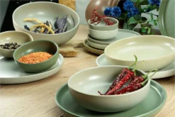 CreaTable 23189 Tafelservice Uno NATURAL Für 4 Personen, Steinzeug, Mehrfarbig (1 Set, 12-teilig) -Küchenbedarf Laden 01faec1250b315e698ed6116bfdb1ade