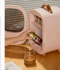 Baseus Mini Beauty Kühlschrank Für Kosmetik Reisekühlschrank Mit Heizung 8l 220V EU / 12V Weiß -Küchenbedarf Laden 02183398bfdb7f7f5fe9c69746358388