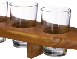 Relaxdays Schnapsbrett Holz Mit 6 Gläsern -Küchenbedarf Laden 0284230d1ccd7ccec23904fb7687b186