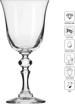 KROSNO Krista Kleine Rotweingläser, 6er-Set, 220 Ml -Küchenbedarf Laden 04b61574aafffde678eedf541121ba76