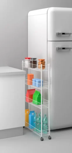 Metaltex Fino Allzweckwagen, 3 Etg. 60x16x72 Cm 341433 -Küchenbedarf Laden 05e8462eaaa9400a32efcf92eb782649