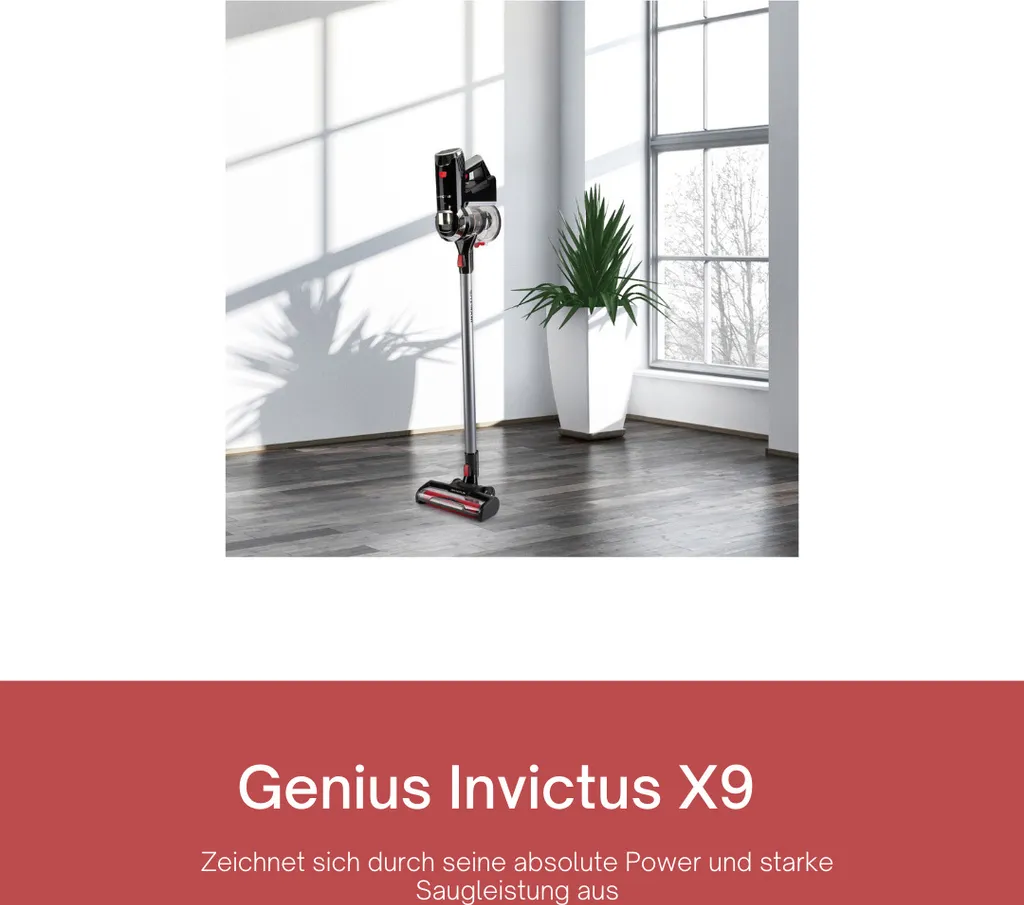 Genius Invictus X9 Set 29tlg Akku Staubsauger Handstaubsauger Nasssauger Mit LED Beutellos Kabellos Für Allergiker Tierhaare; A81721 4 Genius Invictus X9 Set 29tlg Akku Staubsauger Handstaubsauger Nasssauger Mit LED Beutellos Kabellos Für Allergiker Tierhaare; A81721 – Bild 2