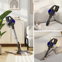 Daccormax Akku Staubsauger, 25000Pa Staubsauger Kabellos, Bis Zu 50 Min Laufzeit, 1.3L Staubbehälter, Kabelloser Staubsauger -Küchenbedarf Laden 06972cbc3ec10a509f68259a0aba89d2