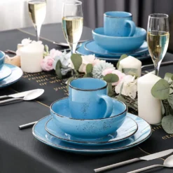 Vancasso Serie Navia Oceano, 16 Teilig Essservice Set Aus Steingut, Tafeiservice Für 4 Personen, Wasserblau, Vintage Aussehen, Natur Design 21 Vancasso Serie Navia Oceano, 16 Teilig Essservice Set Aus Steingut, Tafeiservice Für 4 Personen, Wasserblau, Vintage Aussehen, Natur Design -Küchenbedarf Laden 0716ca1014206be5b32d7329105b29f4