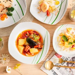 VEWEET Porzellan Tafelservice 'Aviva' 100-teilig Set, Kombiservice Mit Dessertteller, Speiseteller, Suppenteller, Müslischalen, Kaffeebecher, Kaffeetassen Set, Eierbecher, Milch- Und Zuckerset 12 VEWEET Porzellan Tafelservice 'Aviva' 100-teilig Set, Kombiservice Mit Dessertteller, Speiseteller, Suppenteller, Müslischalen, Kaffeebecher, Kaffeetassen Set, Eierbecher, Milch- Und Zuckerset -Küchenbedarf Laden 0800e13214798d873a478ea309e3ec86