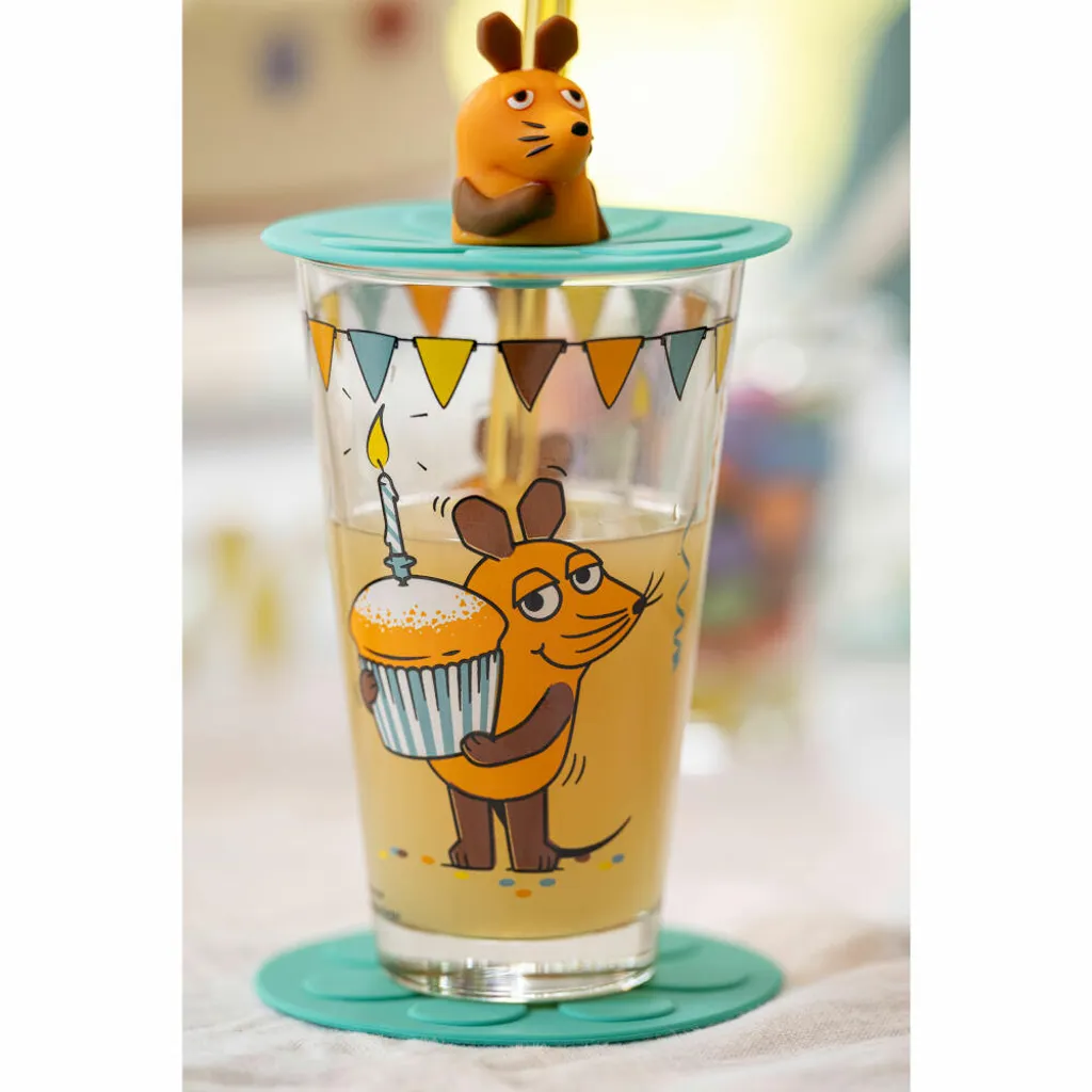 Leonardo Trinkset Bambini Maus Muffin, 3-tlg., Wasserglas, Untersetzer, Deckel, Trinkglas, Glas, 200 Ml, 021705 8 Leonardo Trinkset Bambini Maus Muffin, 3-tlg., Wasserglas, Untersetzer, Deckel, Trinkglas, Glas, 200 Ml, 021705 – Bild 6