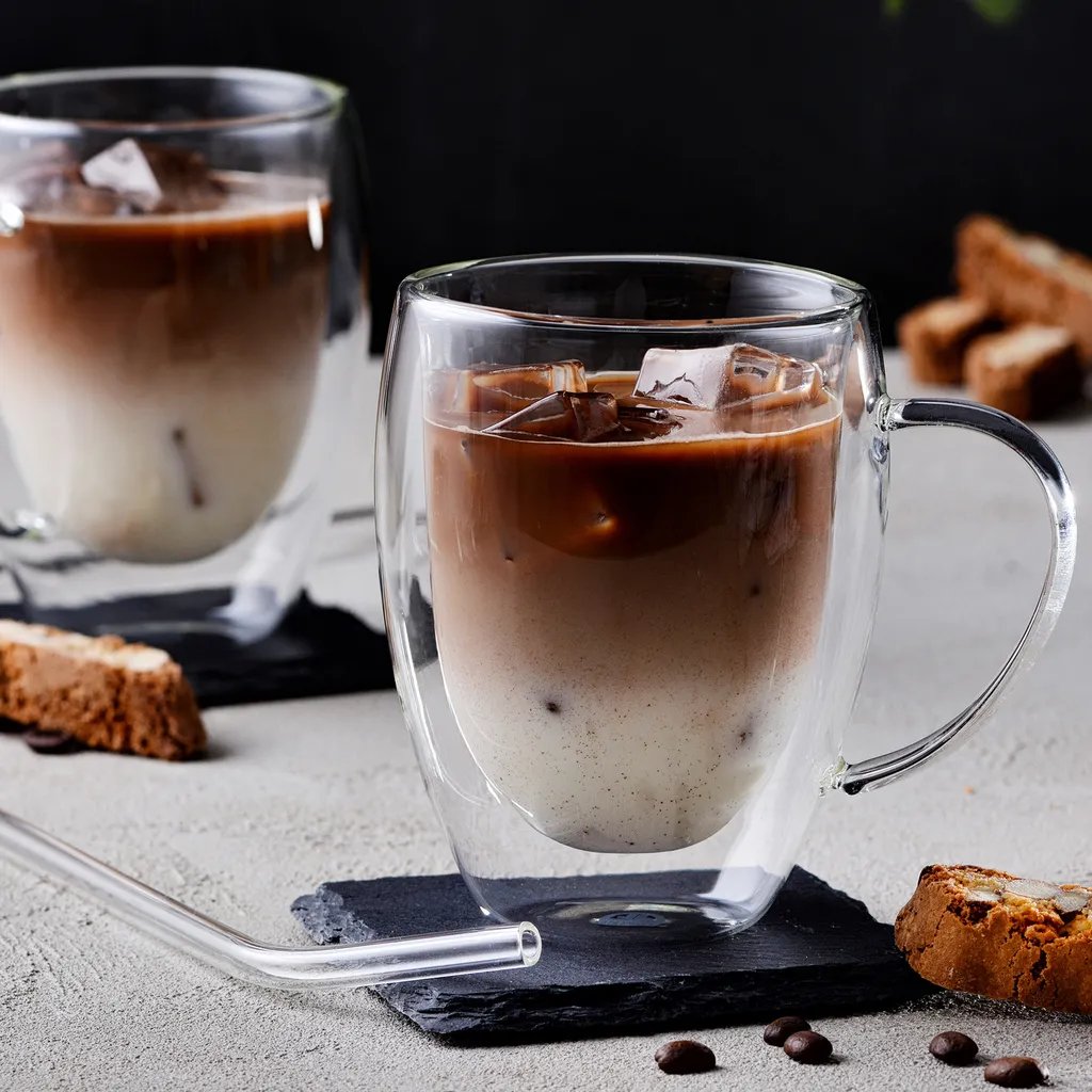 GRÄWE Doppelwandige Latte Macchiato-Thermogläser Mit Henkel, 350 Ml, 2er Set 5 GRÄWE Doppelwandige Latte Macchiato-Thermogläser Mit Henkel, 350 Ml, 2er Set – Bild 3