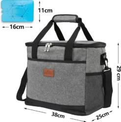 Lospitch 25L Kühltasche Faltbar Kühlkorb Kühlbox Isoliertasche Thermotasche Picknicktasche Für Lebensmitteltransport, Grau -Küchenbedarf Laden 0c473511eede997b74c96fd23cc44a20