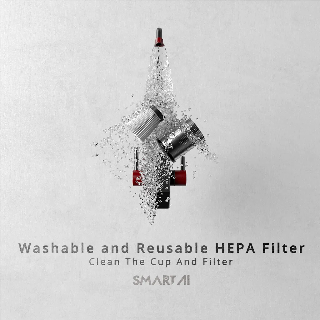 360 SmartAI H5 Handstaubsauger 15000PA Autostaubsauger Vacuum Cleaner Mini Handheld Beutellos Kabellos Leistungsstarker Zyklon-Sauger Für Haus Und Auto Mit Doppeltem Verwendungszweck 14 360 SmartAI H5 Handstaubsauger 15000PA Autostaubsauger Vacuum Cleaner Mini Handheld Beutellos Kabellos Leistungsstarker Zyklon-Sauger Für Haus Und Auto Mit Doppeltem Verwendungszweck – Bild 12