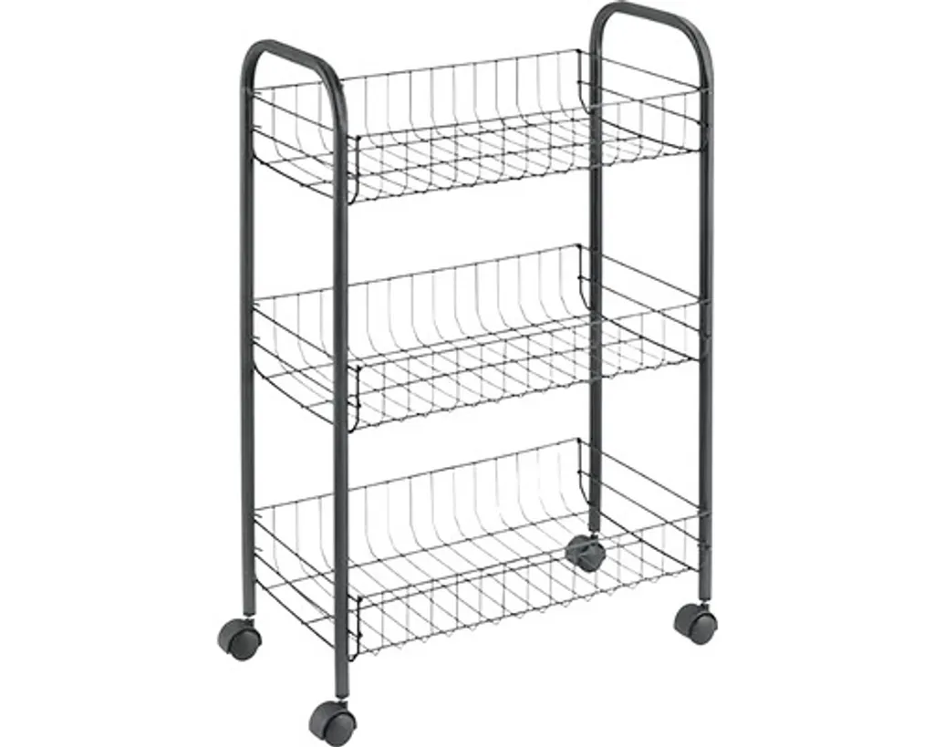Metaltex Servierwagen Mit 3 Körben Siena Schwarz 5 Metaltex Servierwagen Mit 3 Körben Siena Schwarz – Bild 3