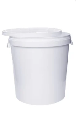 Eimer Mit Deckel Und Henkel Weiß Lebensmittelecht, Stabil, Luftdicht - Plastikeimer Mit Griff Bügel Lebensmitteleimer, Anzahl:1, Farbe:Weiß, Größe:30L -Küchenbedarf Laden 0e9c2e69078aad57ea49c6d94ad8f0db