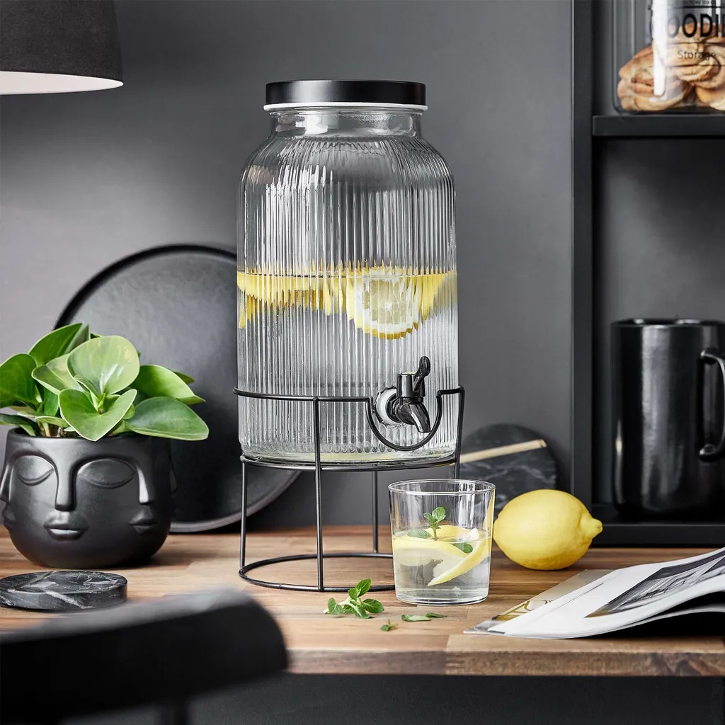 BUTLERS FOUNTAIN Getränkespender Mit Ständer 2 Tlg. 4 BUTLERS FOUNTAIN Getränkespender Mit Ständer 2 Tlg. – Bild 2