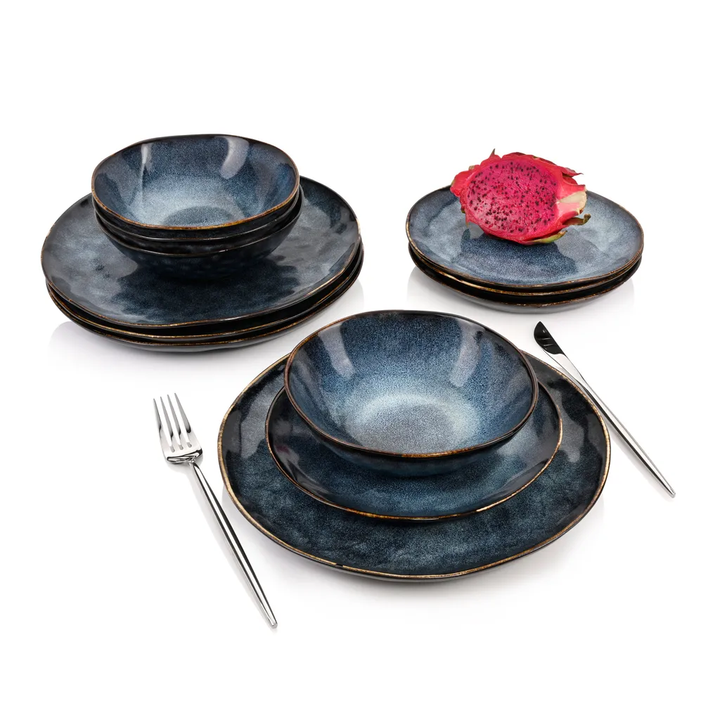 Sänger SÄNGER Steingut Geschirrset Tokio, Tafelservice 12 Teilig Für 4 Personen 3 Sänger SÄNGER Steingut Geschirrset Tokio, Tafelservice 12 Teilig Für 4 Personen