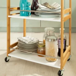 SoBuy Küchenwagen,Servierwagen,Badrollwagen,Küchenregal FKW32-WN 14 SoBuy Küchenwagen,Servierwagen,Badrollwagen,Küchenregal FKW32-WN -Küchenbedarf Laden 11c5b4ed80a91885cb222a5b42874e13