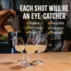 Brooze Bender Schnapsgläser 6er Set Stamper Glas Mit Stil Shot Vodka Likör Ouzo -Küchenbedarf Laden 11e2a98263f94968b49655719727e595