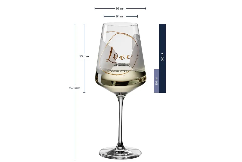 LEONARDO Weinglas 560ml Love, Klar, 2-teilig (1 Set) 11 LEONARDO Weinglas 560ml Love, Klar, 2-teilig (1 Set) – Bild 9