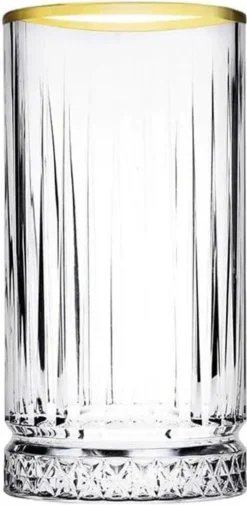 Pasabahce Elysia Golden Touch Long Drink Gläser 4-teiliges Set Mit Goldrand 280ml -Küchenbedarf Laden 161983f3c1aaa70fd8352b234d6dd3ee