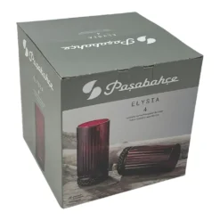 Pasabahce Elysia Wassergläser Longdrinkgläser 4er Set Lang Rot 450ml 520015 -Küchenbedarf Laden 17af7413fb650776c6db99ee35b55abc
