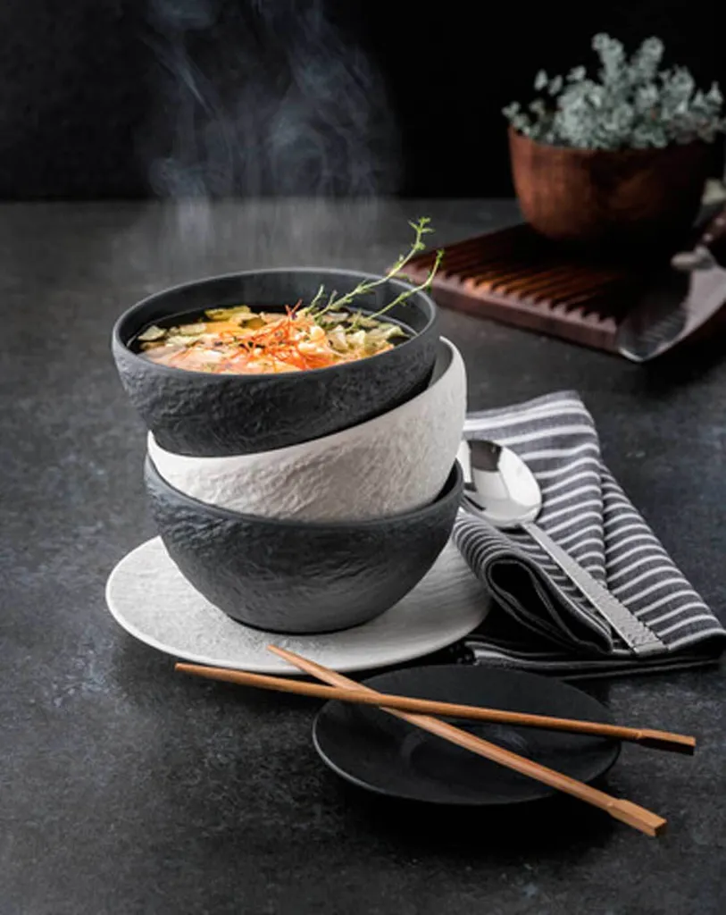 Villeroy & Boch Manufacture Rock Tafelservice 18-teilig Schwarz 7 Villeroy & Boch Manufacture Rock Tafelservice 18-teilig Schwarz – Bild 5