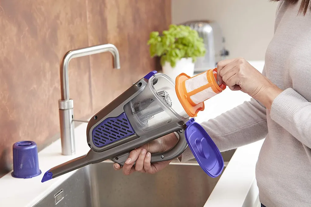 Black & Decker BHHV520BFP Dustbuster Akku-Sauger Titanium/silber/violett 18 Black & Decker BHHV520BFP Dustbuster Akku-Sauger Titanium/silber/violett – Bild 16