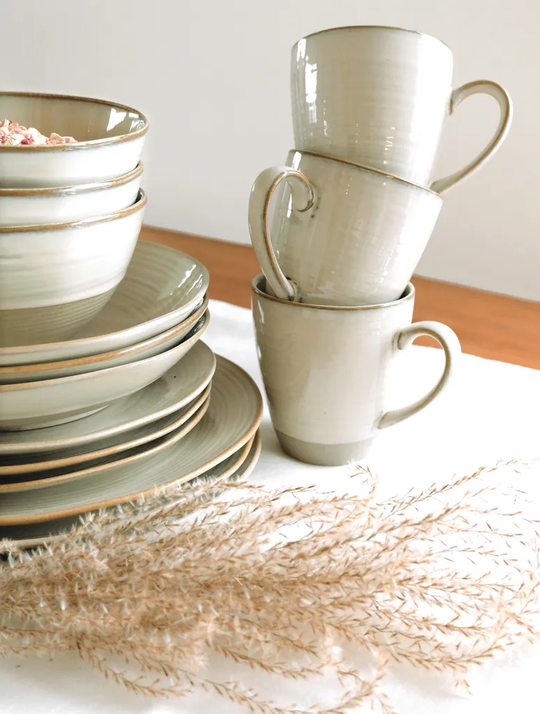 Mäser 931818 Frühstücksset Nottingham Für 4 Personen, Steinzeug, Beige (1 Set, 12-teilig) 5 Mäser 931818 Frühstücksset Nottingham Für 4 Personen, Steinzeug, Beige (1 Set, 12-teilig) – Bild 3