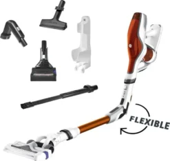 Rowenta RH9474, Trocken, Zyklonal, 82 DB, Beutellos, Orange, Weiß, Tätigkeit