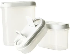 Plast Team Trockenvorratsdosen-Set Margerit 3er Set Grau -Küchenbedarf Laden 1b5d20b2a502a86fb6f9b3791b3b94d4