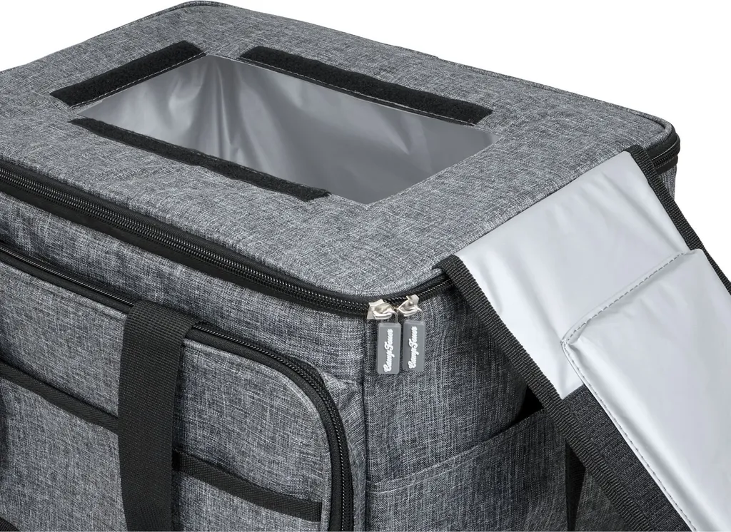 CampFeuer Kühltasche 30 Liter, Grau-meliert, Leicht Und Wasserdicht 4 CampFeuer Kühltasche 30 Liter, Grau-meliert, Leicht Und Wasserdicht – Bild 2