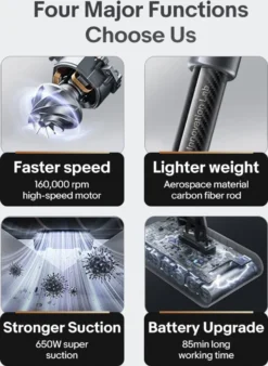 Dreame V12 Pro Handstaubsauger (85 Min, 32000 Pa Saug, Flexible Adapter, Kohlefaser-Stick) Akku Staubsauger Reinigt Tierhaare Teppiche Auto 16 Dreame V12 Pro Handstaubsauger (85 Min, 32000 Pa Saug, Flexible Adapter, Kohlefaser-Stick) Akku Staubsauger Reinigt Tierhaare Teppiche Auto -Küchenbedarf Laden 1cc721ed714f0574f351a3a1f3d86732