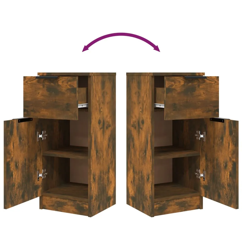 VidaXL Sideboard Räuchereiche 30x30x70 Cm Holzwerkstoff 11 VidaXL Sideboard Räuchereiche 30x30x70 Cm Holzwerkstoff – Bild 9