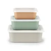 GOURMETmaxx Frischhaltedosen Aus RPET - Apricot/grau/grün