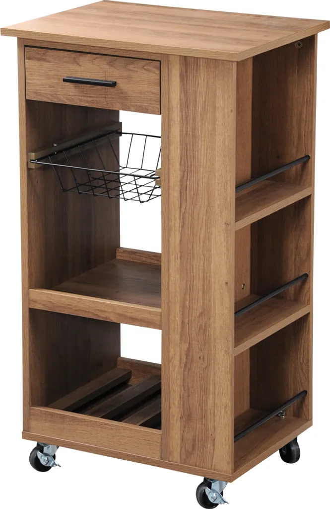 KESPER Küchenwagen, Walnussoptik, 50 X 37 X 85 Cm 2580913 3 KESPER Küchenwagen, Walnussoptik, 50 X 37 X 85 Cm 2580913