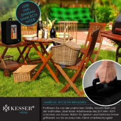 KESSER® 2in1 Mini Kühlschrank Kühlbox 15 Liter Kühl Und Heizfunktion Tragbarer AC DC 220-240V/12V Steckdose Und Zigarettenanzünder Warmhaltebox Mini-Thermobox Auto Büros Zimmer Camping Garten , Farbe:Schwarz, Größe:15L -Küchenbedarf Laden 20acc6994cb71e49ca02452578c5dc51