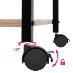 Tectake Servierwagen Rugby 65,5x45,5x88,5cm - Industrial Holz Hell, Eiche Sonoma -Küchenbedarf Laden 2171a7bee95066a3bbcb4441a7395374