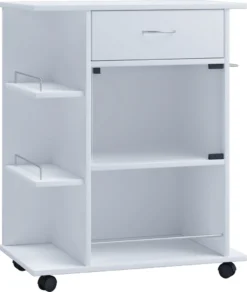 VCM Holz Küchenwagen Servierwagen Rollwagen Ablage Rollbar Rollen Schublade Pocis Weiß -Küchenbedarf Laden 245e8d8ba9e78a80ac269158b995cc2e