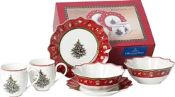 Villeroy & Boch Frühstücksset Toy's Delight Rot,weiß -Küchenbedarf Laden 26eb5132b4d3c90e63be0a278f6f1a78