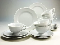 CreaTable 16028 Kaffeegarnitur Maria Theresia Für 1 Personen + Uni, Porzellan, Weiß (1 Set, 3-teilig) -Küchenbedarf Laden 2743d159c86cd3775cdae80906cf87c2