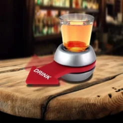 Shot Glas Spinner | Party-Spiel | Trinkspiel | Einschenken, Drehen, Trinken. Inklusive Shotglas Und Drehmechanismus -Küchenbedarf Laden 28c899abb227747861bdac72ee5293e3