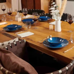 Mäser 931946 Tafelservice Ossia Für 6 Personen, Steinzeug, Blau (1 Set, 12-teilig) -Küchenbedarf Laden 294b33715d019cd26d69ba5bc2811c63