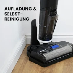 JASHEN F12 Nass Trockensauger Für Hartböden, Bis 35 Min Akku-Laufzeit, Selbstreinigungsfunktion, 800ml Frischwassertank, Kabelloser Bodenwischer, Standfunktion, LED-Display, Akku Saugwischer, Wischer -Küchenbedarf Laden 2a99647d2a788c96ba694e5888401591