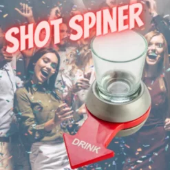 Shot Glas Spinner | Party-Spiel | Trinkspiel | Einschenken, Drehen, Trinken. Inklusive Shotglas Und Drehmechanismus -Küchenbedarf Laden 2acda4d55ad77cb3f5ff907116e84d22