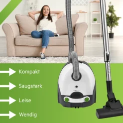 Clatronic Bodenstaubsauger Mit Beutel, Starke Leistung Gegen Staub, Tierhaare, Krümel U.a., Für Teppich- Und Hartböden, 5-Fach Mikrofiltersystem, Edelstahl-Teleskoprohr, Weiß, BS 1300 17 Clatronic Bodenstaubsauger Mit Beutel, Starke Leistung Gegen Staub, Tierhaare, Krümel U.a., Für Teppich- Und Hartböden, 5-Fach Mikrofiltersystem, Edelstahl-Teleskoprohr, Weiß, BS 1300 -Küchenbedarf Laden 2bbb248f6f739a8ac7475343b358c863