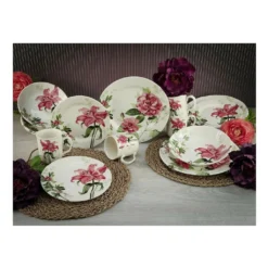 CreaTable 22445 Kombiservice Rosemary Für 4 Personen, Steingut, Mehrfarbig (1 Set, 16-teilig) -Küchenbedarf Laden 2c9988c8877cd471718dc925472cf765