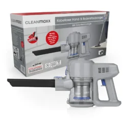 CLEANmaxx Akku-Zyklon-Staubsauger 22,2V - Hellgrau/blau -Küchenbedarf Laden 2d349f84091988a32434a057d722a7ea