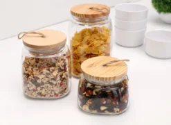 APS Vorratsglas -WOODY- /// 14 X 14 Cm, H: 21,5 Cm /// Glas, Kiefernholz, Silikon /// 2,5 Liter /// 82257 13 APS Vorratsglas -WOODY- /// 14 X 14 Cm, H: 21,5 Cm /// Glas, Kiefernholz, Silikon /// 2,5 Liter /// 82257 -Küchenbedarf Laden 2e9c2ef46bc96acac6bceb28cfc9da01