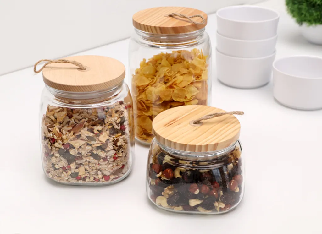 APS Vorratsglas -WOODY- /// 14 X 14 Cm, H: 21,5 Cm /// Glas, Kiefernholz, Silikon /// 2,5 Liter /// 82257 6 APS Vorratsglas -WOODY- /// 14 X 14 Cm, H: 21,5 Cm /// Glas, Kiefernholz, Silikon /// 2,5 Liter /// 82257 – Bild 4