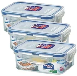 Lock & Lock Classic 350ml 135 X 102 X 52 Mm HPL806 - 3er Set