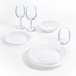 Tafelservice Harena 18-teilig Weiß LUMINARC Essservice Geschirrset Tafelset -Küchenbedarf Laden 303703d9d3a3ac308c24a75cfccfdcf9