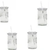 6 Stück Trinkgläser Mit Strohhalm Wiederverwendbar Glas Gläser 1 6 Stück Trinkgläser Mit Strohhalm Wiederverwendbar Glas Gläser -Küchenbedarf Laden 3051801589d2b150a8074a8898d50adb
